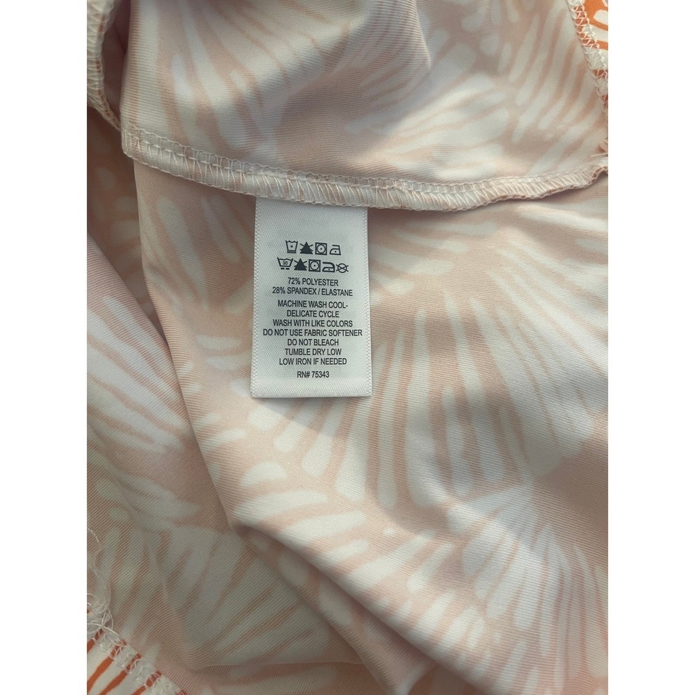 Tommy Bahama Womens Small Orange White Full Zip Jacket Golf Tennis Athleisure - Picture 5 of 6